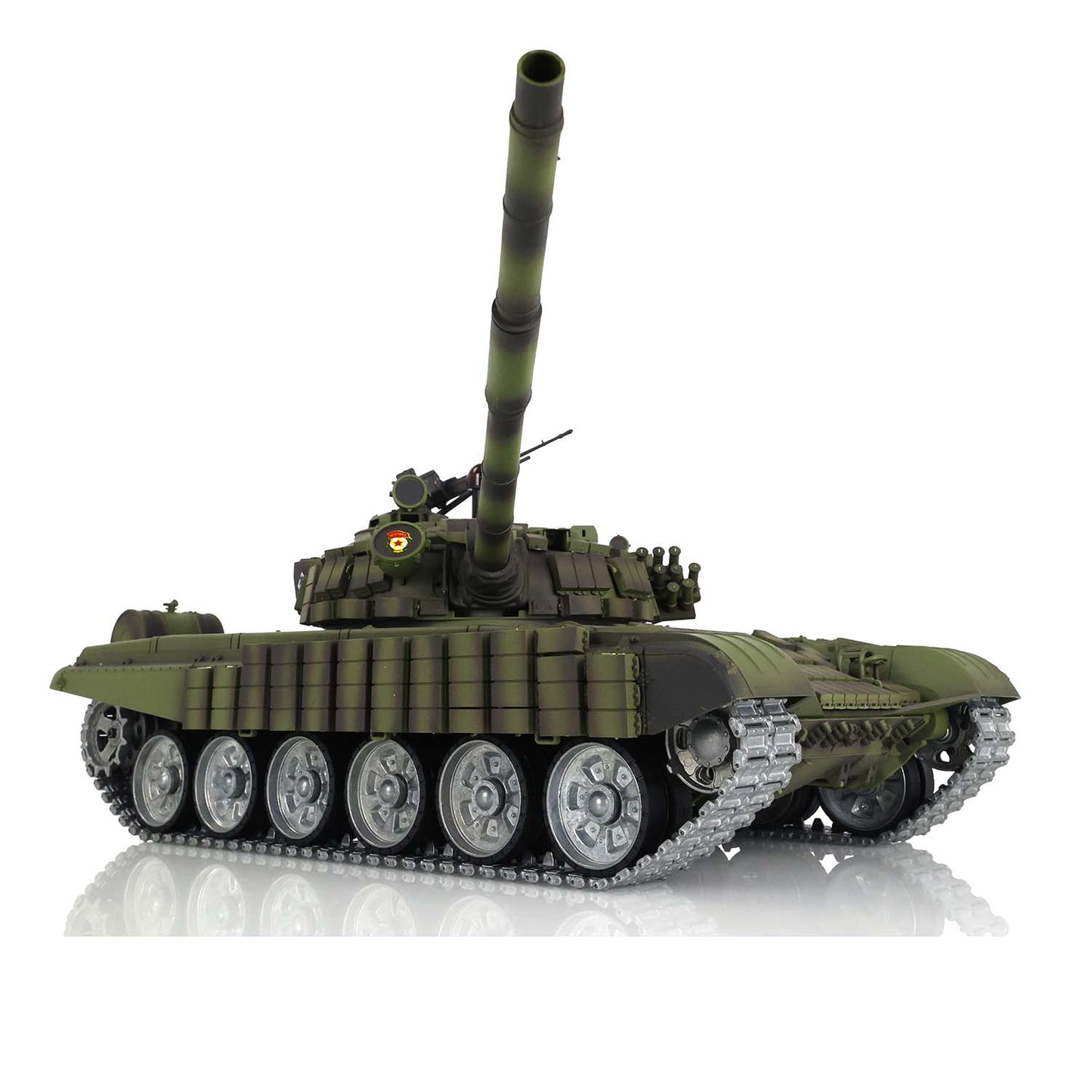 Henglong 7.0 1/16 3939 Russian T72 RTR RC Tank BB IR Smoke 360 Degree Turret Metal Tracks Road Drive Idler Wheel Gearbox Tracks