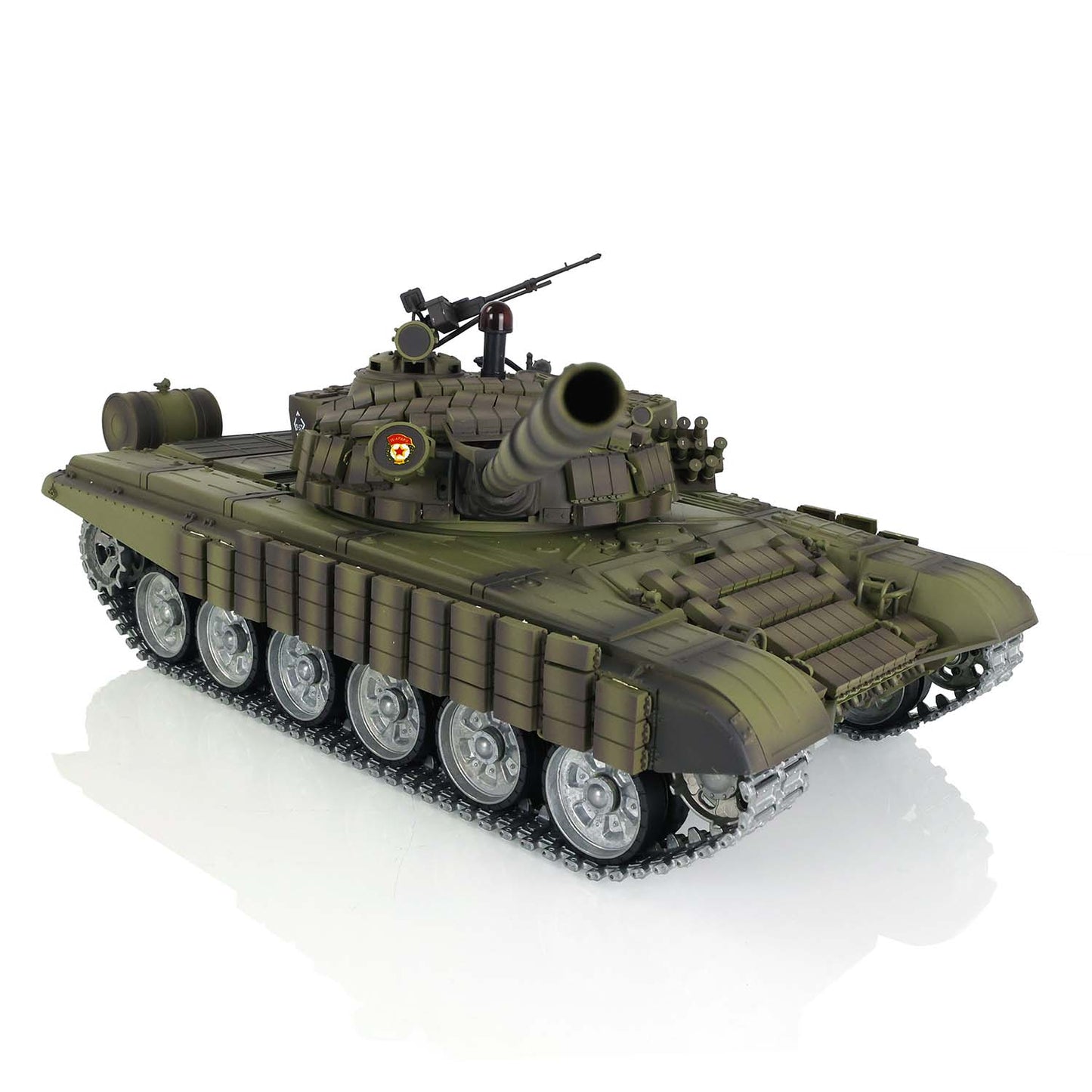 Henglong 7.0 1/16 3939 Russian T72 RTR RC Tank BB IR Smoke 360 Degree Turret Metal Tracks Road Drive Idler Wheel Gearbox Tracks