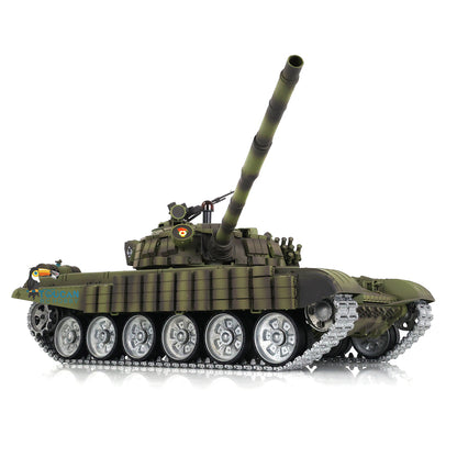 Henglong 1/16 TK7.0 Russian T72 RTR RC Tank 3939 with BB IR 360 Degrees Turret Smoke Metal Tracks Gearbox Sprockets Idlers Road Wheels