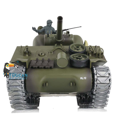 Henglong 1/16 TK7.0 3898 M4A3 Sherman RTR RC Tank with 360 Degrees Turret FPV IR BB Smoke Barrel Recoil Metal Tracks Sprockets Idlers Road Wheels
