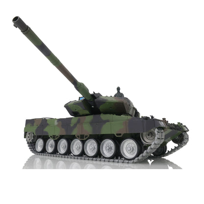 Henglong 1/16 7.0 Leopard2A6 RTR RC Tank Remote Control Military Model 3889 IR BB Smoke Barrel Recoil 360 Degree Turret Metal Tracks Wheels Gearbox