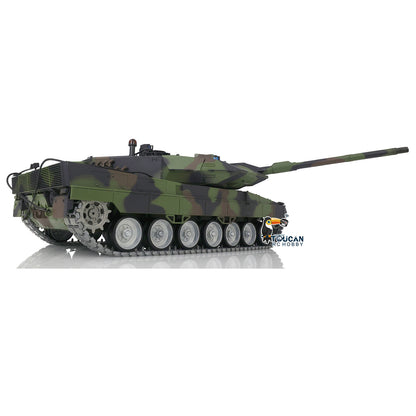 Henglong 1/16 TK7.0 3889 Leopard2A6 RTR RC Tank with FPV Barrel Recoil 360 Degrees Turret Metal Tracks Road Drive Idler Wheels Gearbox