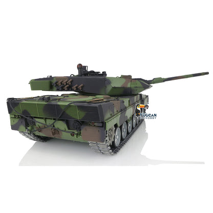 Henglong 1/16 TK7.0 3889 Leopard2A6 RTR RC Tank with FPV Barrel Recoil BB IR Smoke 360 Degrees Turret Metal Tracks Road Drive Idler Wheels Gearbox