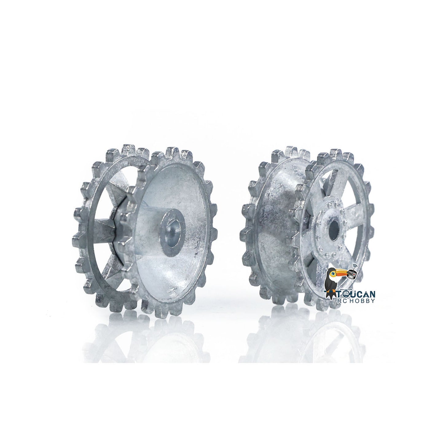 1Pair Metal Sprockets Driving Wheel Road Wheels Idler for HengLong 1/16 RC Battle Tank 3858 3859 German Panzer IV F F2 Military Armored Car Toy