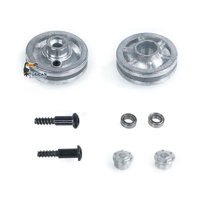 1Pair Metal Sprockets Road Wheels Driving Wheel Idlers for HengLong 1/16 RC Battle Tank 3869 3879 German Panther G Jadpanther Military Armored Car