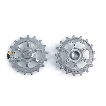 1Pair Metal Sprockets Road Wheels Driving Wheel Idlers for HengLong 1/16 RC Battle Tank 3869 3879 German Panther G Jadpanther Military Armored Car