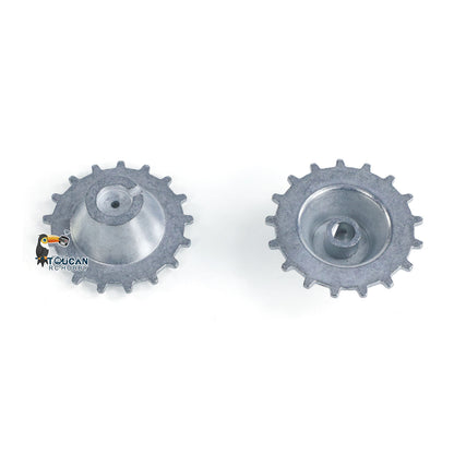 1Pair Metal Sprockets Road Wheels Driving Wheel Idlers for HengLong 1/16 RC Battle Tank 3869 3879 German Panther G Jadpanther Military Armored Car