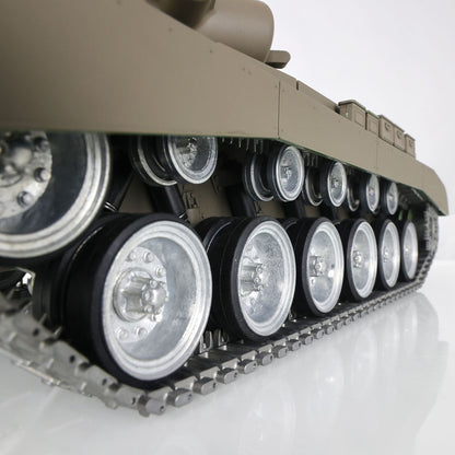 Henglong 1/16 7.0 Customized M26 Pershing 3838 RTR RC Tank FPV BB IR 360 Degree Turret Smoke Metal Tracks Drive Road Idlers Wheels Gearbox