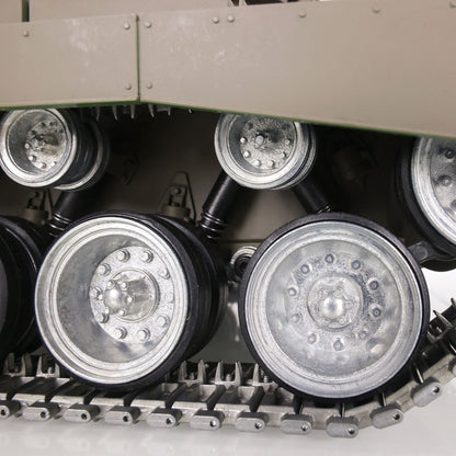 Henglong 1/16 7.0 Customized M26 Pershing 3838 RTR RC Tank FPV BB IR 360 Degree Turret Smoke Metal Tracks Drive Road Idlers Wheels Gearbox