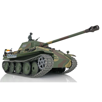 Henglong 1/16 7.0 Upgraded German Panther G RTR RC Tank 3879 Metal Tracks Sprocket Wheels BB Infrared Combating System Smoke 340 Degree Turret Sound Light