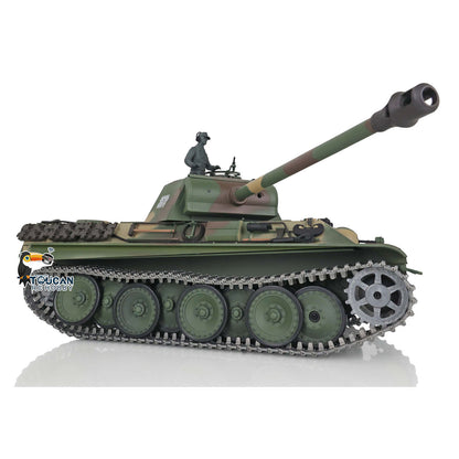 Henglong 1/16 7.0 Upgraded German Panther G RTR RC Tank 3879 360 Degree Turret Metal Tracks Sprocket Wheels BB Infrared Combating System Smoke Sound Option FPV