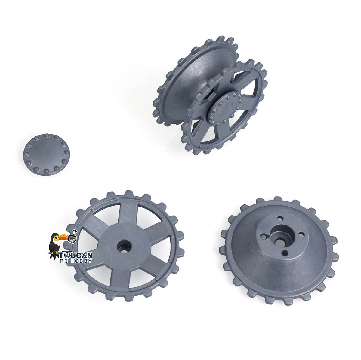 Metal Tracks Sprockets Idlers Road Wheels Tank Machine Gun For HengLong 1/16 3858/3859 Remote Control Tank Vehicle Accessories