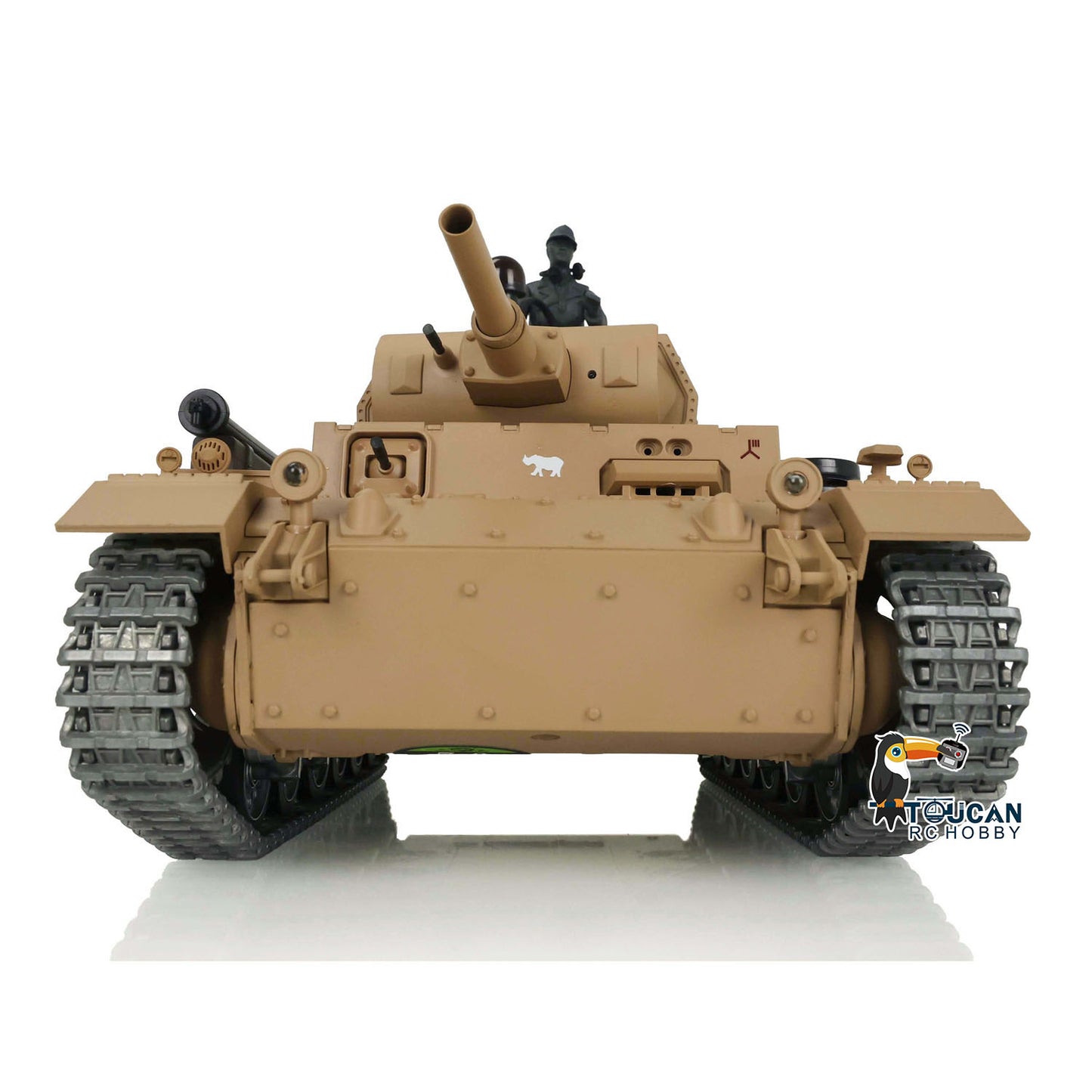 Henglong 1/16 7.0 Customized Panzer III H RTR RC Tank 3849 Metal Tracks Steel Gears Driving Gearboxes 360 Degree Turret Rotation