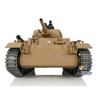 Henglong 1/16 7.0 Customized Panzer III H RTR RC Tank 3849 Metal Tracks Steel Gears Driving Gearboxes 360 Degree Turret Rotation
