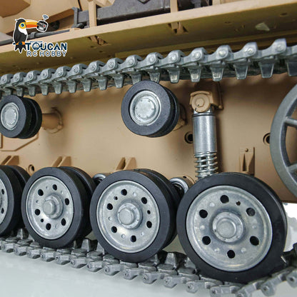 Henglong 1/16 TK7.0 German Panzer III H RTR RC Tank 3849 FPV 360 Degrees Turret BB IR Smoke Metal Barrel Tracks Sprockets Idlers Road Wheels