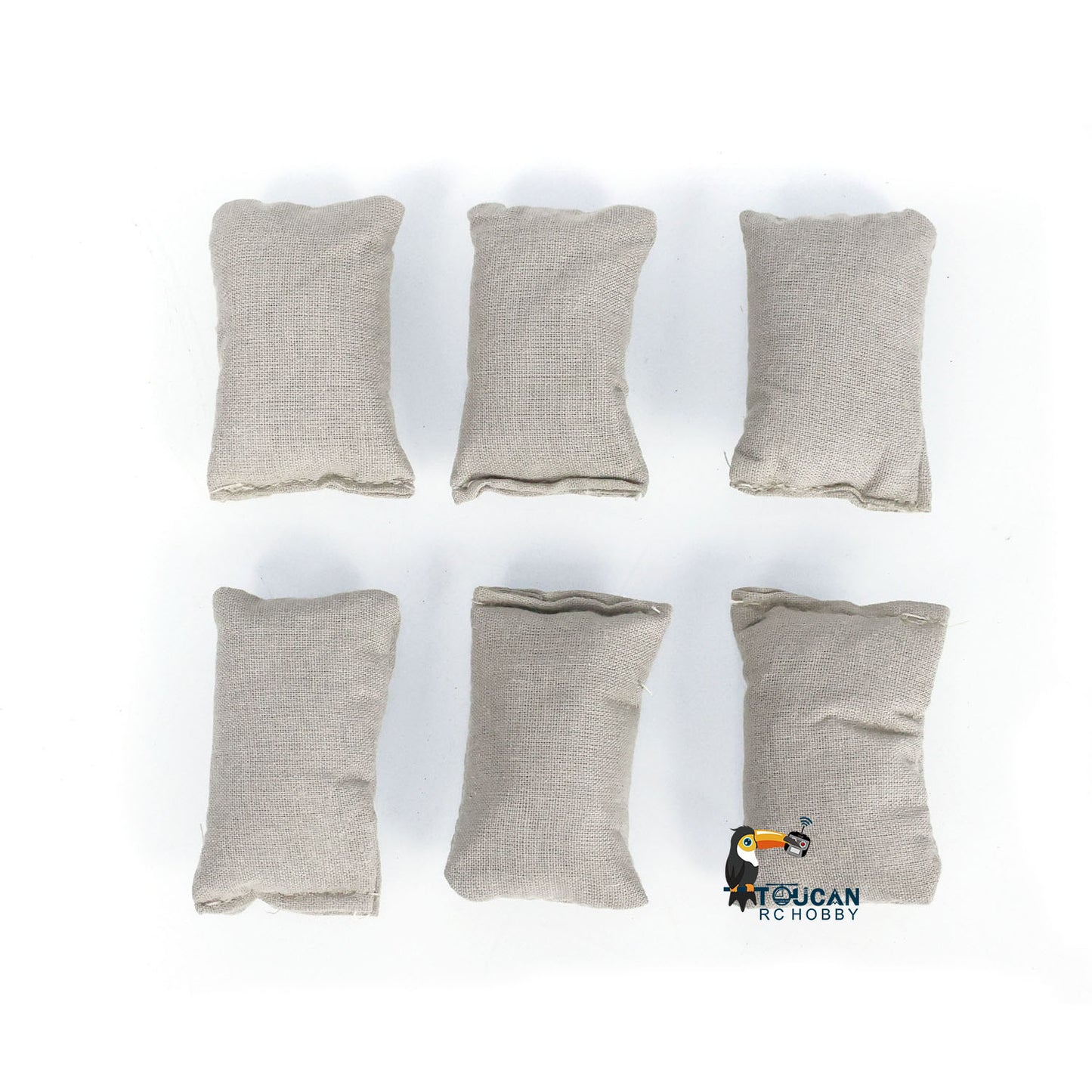 US Warehouse 6pcs Sandbag Earthbags Model for 1/16 Heng Long RC Tanks 1/14 Radio Control Military Car Truck Model Decoration Parts