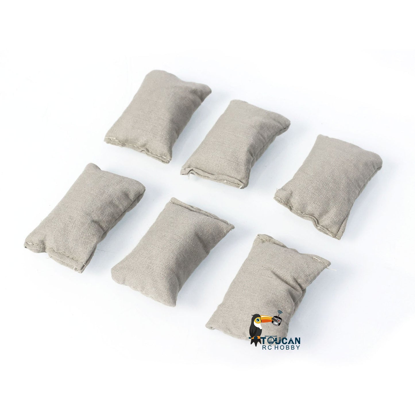US Warehouse 6pcs Sandbag Earthbags Model for 1/16 Heng Long RC Tanks 1/14 Radio Control Military Car Truck Model Decoration Parts