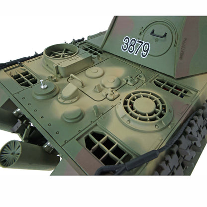Henglong 1/16 Scale 7.0 Panther G 3879 RTR RC Tank Model FPV IR BB Unit 360 Degree Turret Smoke Metal Tracks Road Drive Idler Wheels Gearbox