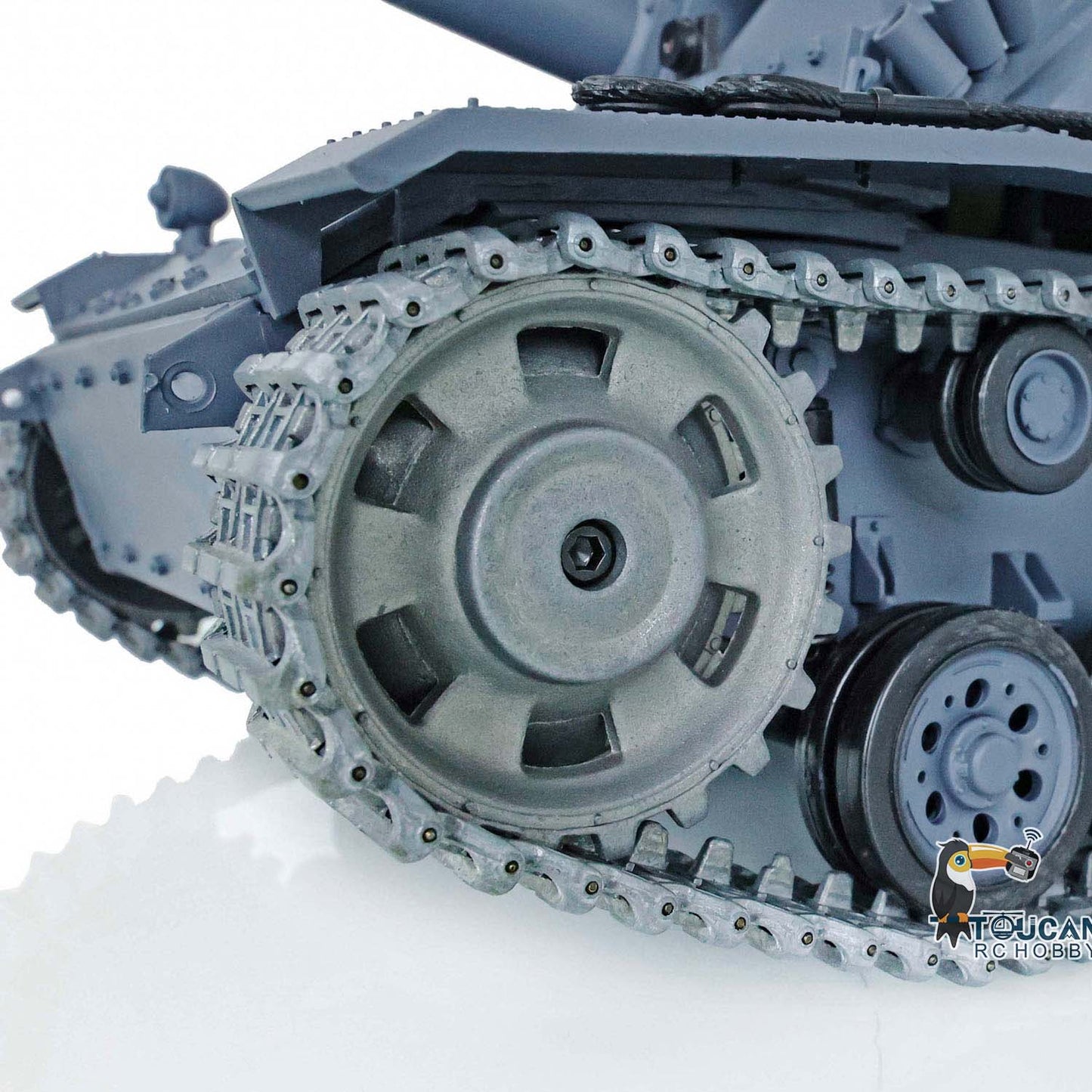 Henglong 1/16 7.0 Upgraded German Stug III RTR RC Tank 3868 Metal Tracks Sprocket Wheels Barrel BB Unit Infrared Combating System