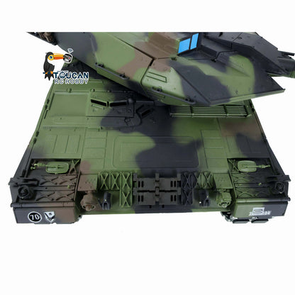 Henglong 1/16 TK7.0 Leopard2A6 RTR RC Tank 3889 with Barrel Recoil BB IR Smoke Metal Single Rubber Tracks Gearbox Sprockets Idlers Road Wheels