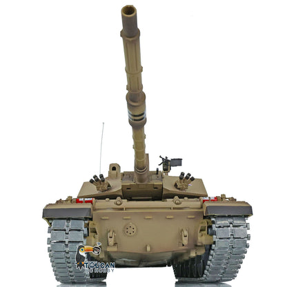 2.4G Henglong 1/16 7.0 Challenger II 3908 RTR RC Tank Military Vehicle BB IR Smoke Sound 360 Degree Turret Metal Tracks Drive Road Idler Wheels