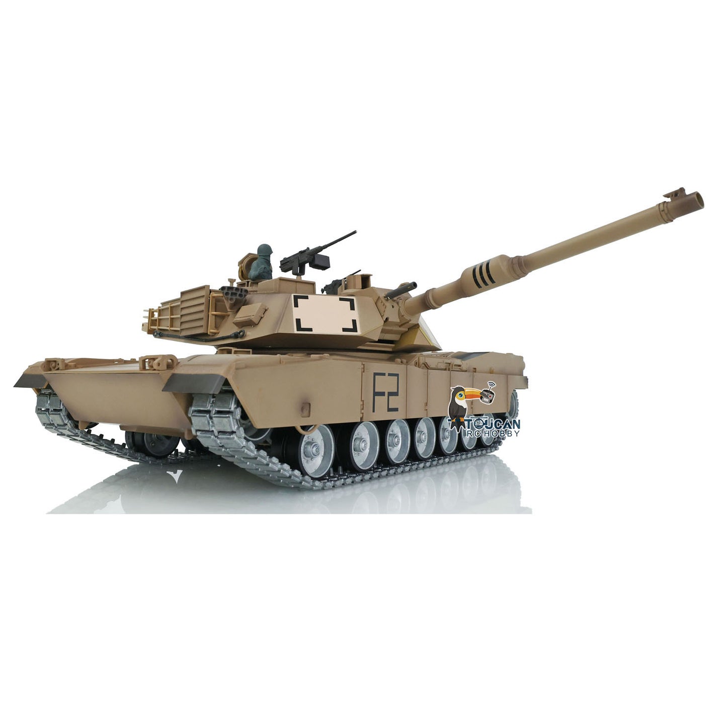 Henglong 1/16 7.0 Abrams RTR RC Tank 3918 360 Degree Turret Rotation Barrel Recoil Metal Tracks Wheels Infrared Combating System