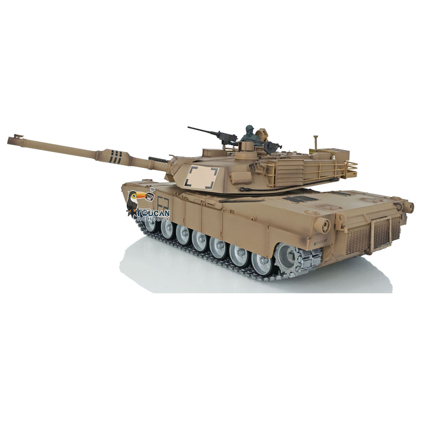 Henglong 1/16 7.0 Abrams RTR RC Tank 3918 360 Degree Turret Rotation Barrel Recoil Metal Tracks Wheels Infrared Combating System
