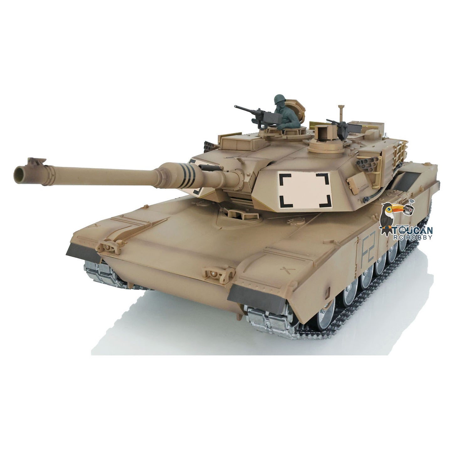 Henglong 1/16 7.0 Abrams RTR RC Tank 3918 360 Degree Turret Rotation Barrel Recoil Metal Tracks Wheels Infrared Combating System
