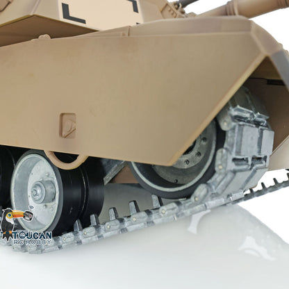 Henglong 1/16 7.0 Abrams RTR RC Tank 3918 360 Degree Turret Rotation Barrel Recoil Metal Tracks Wheels Infrared Combating System