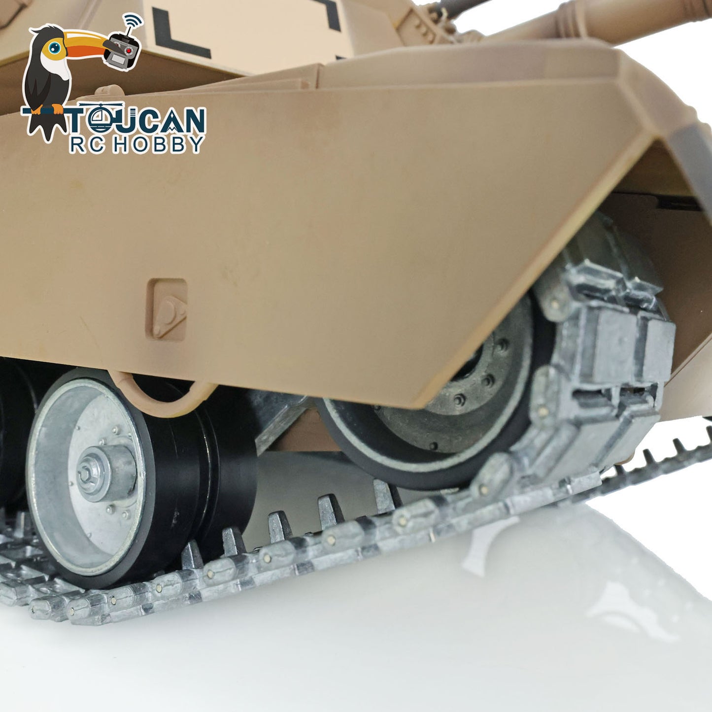Henglong 1/16 TK7.1 Abrams M1A2 RTR RC Tank 3918 with Barrel Recoil 360 Degrees Turret BB IR Smoke