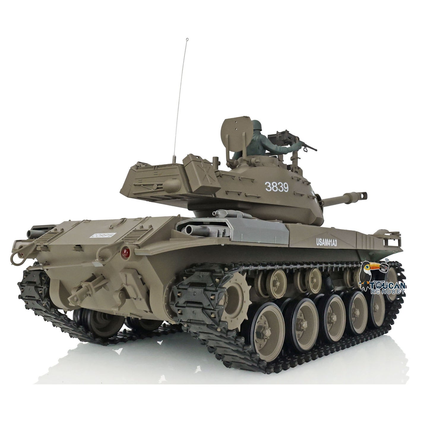 2.4Ghz Henglong 1/16 Scale Snow 7.0 Plastic Walker Bulldog RTR RC Tank 3839 Radio Control Vehicle Infrared Combating System