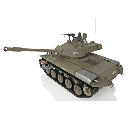 2.4Ghz Henglong 1/16 7.0 Plastic RTR RC Tank USA M26 Pershing 3838 /Walker Bulldog M41A3 3839 360 Degree Turret Rotation Infrared Combating System