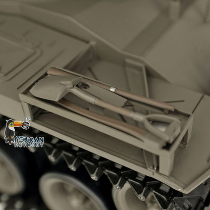 2.4Ghz Henglong 1/16 Scale Snow 7.0 Plastic Walker Bulldog RTR RC Tank 3839 Radio Control Vehicle Infrared Combating System