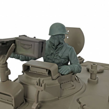 US Warehouse Henglong 1/16 7.0 Customized 3839 Walker Bulldog RTR RC Tank Model 360 Degree Turret Smoke BB IR Metal Road Drive Idler Wheels Track Gearbox