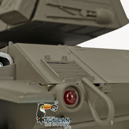 Henglong 1/16 7.0 Customized Walker Bulldog RTR RC Tank 3839 360 Degree Turret Rotation Metal Tracks Sprocket Wheels Infrared Combating System