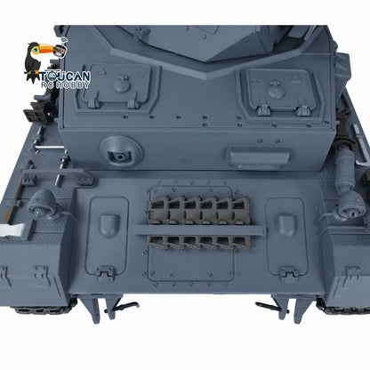 Henglong 1/16 7.0 Plastic FPV Panzer IV F2/Panzer IV F RC Tank 3859 Metal Steel Driving Gearbox 360 Degree Turret Rotation Infrared Combating System
