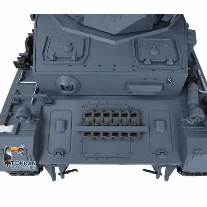 Henglong 1/16 7.0 Plastic FPV Panzer IV F2/Panzer IV F RC Tank 3859 Metal Steel Driving Gearbox 360 Degree Turret Rotation Infrared Combating System
