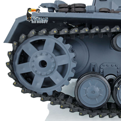 Henglong 1/16 7.0 Plastic FPV Panzer IV F2/Panzer IV F RC Tank 3859 Metal Steel Driving Gearbox 360 Degree Turret Rotation Infrared Combating System
