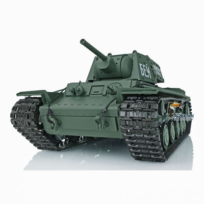 US Stock TK7.0 Henglong 2.4G 1/16 Plastic Soviet KV-1 RTR RC Tank 3878 BB Infrared Combat Smoke Metal Barrel