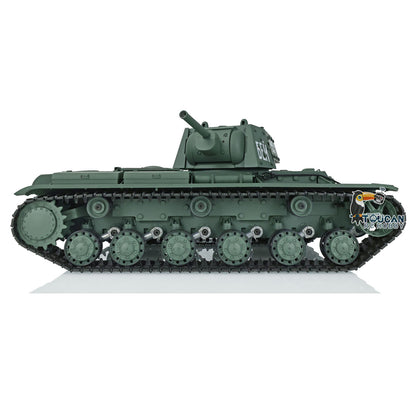 US Stock TK7.0 Henglong 2.4G 1/16 Plastic Soviet KV-1 RTR RC Tank 3878 BB Infrared Combat Smoke Metal Barrel