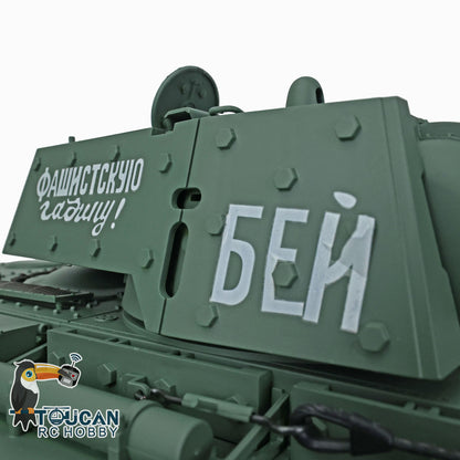 Henglong Radio Control Tank 3878 TK7.0 Soviet KV-1 BB Shooting Tank w/ FPV Metal Tracks Road Wheels Idler Sprocket Wheels 1/16
