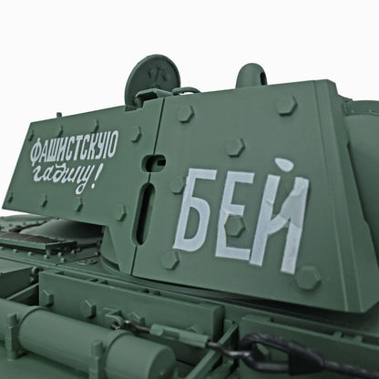 Henglong 1/16 7.0 Upgraded Soviet KV-1 RTR RC Tank Model 3878 W/ 360 Degrees Rotating Turret Metal Idler Sprocket Wheels Engine Sound