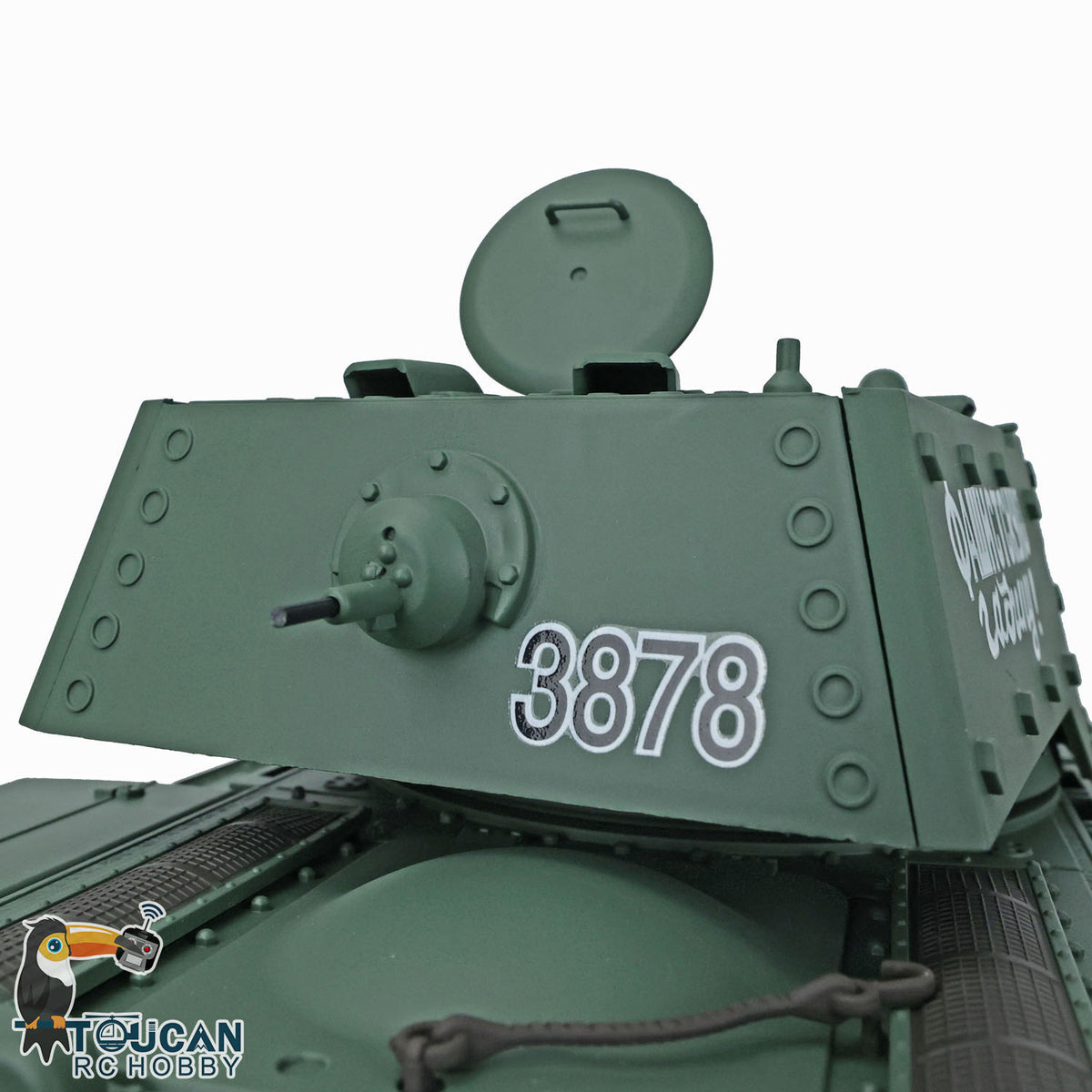 US Stock TK7.0 Henglong 2.4G 1/16 Plastic Soviet KV-1 RTR RC Tank 3878 BB Infrared Combat Smoke Metal Barrel