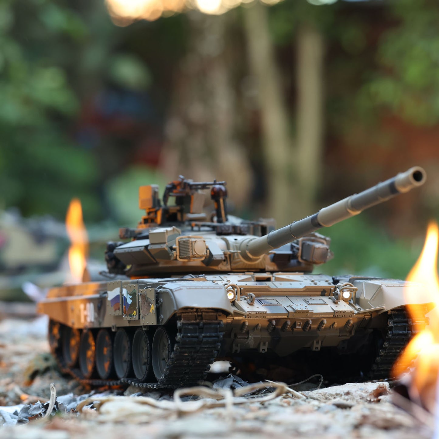 2.4G 7.1 Henglong 1/16 3938 Russian T90 RTR RC Tank 360 Degree Turret BB IR Smoke Metal Chassis Idlers Drive Road Wheels Tracks Gearbox