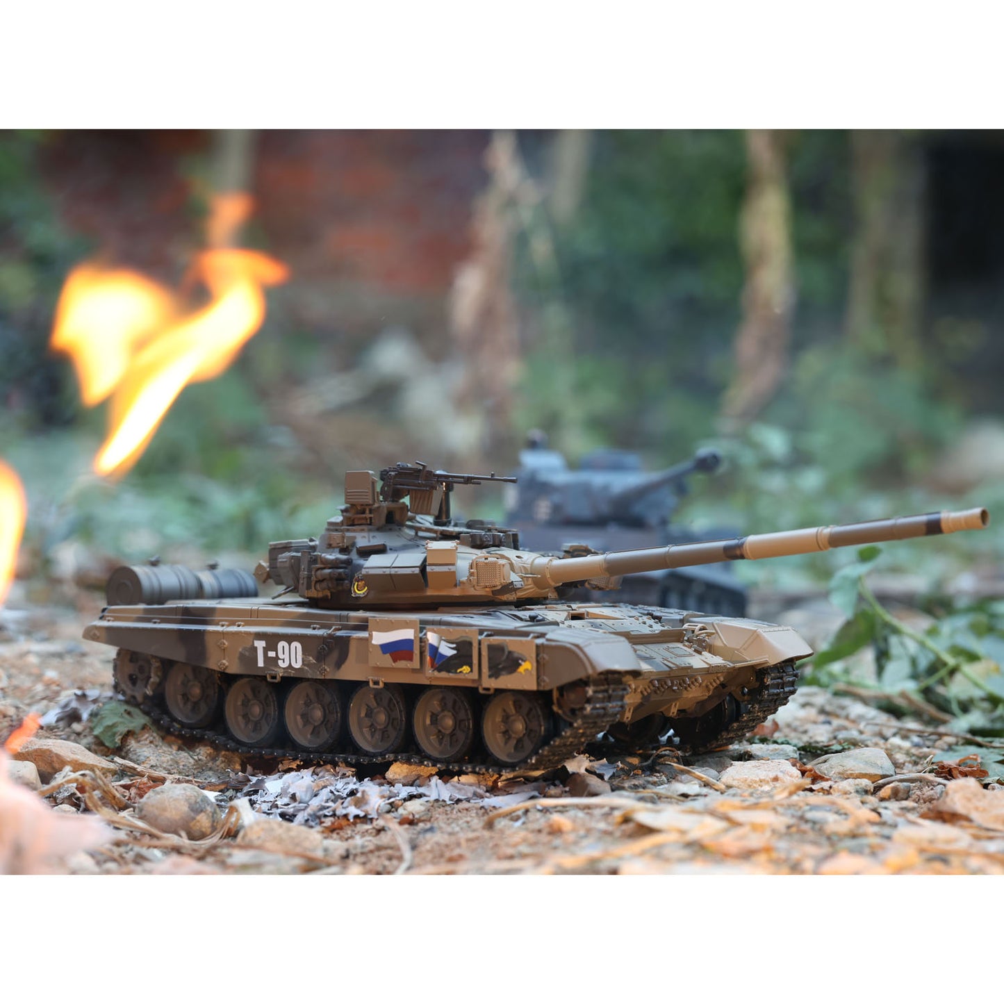 2.4G 7.1 Henglong 1/16 3938 Russian T90 RTR RC Tank 360 Degree Turret BB IR Smoke Metal Chassis Idlers Drive Road Wheels Tracks Gearbox