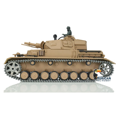 Henglong 1/16 RC Tank 3858 Upgraded Panzer IV F TK7.0 RTR Radio Control Tank W/ 360 Degrees Rotating Turret FPV Camera Metal Tracks