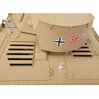 Henglong 1/16 Scale 7.0 Upgraded Panzer IV F RTR RC Tank 3858 360 Degree Turret Rotation Metal Sprocket Wheels Infrared Combating System