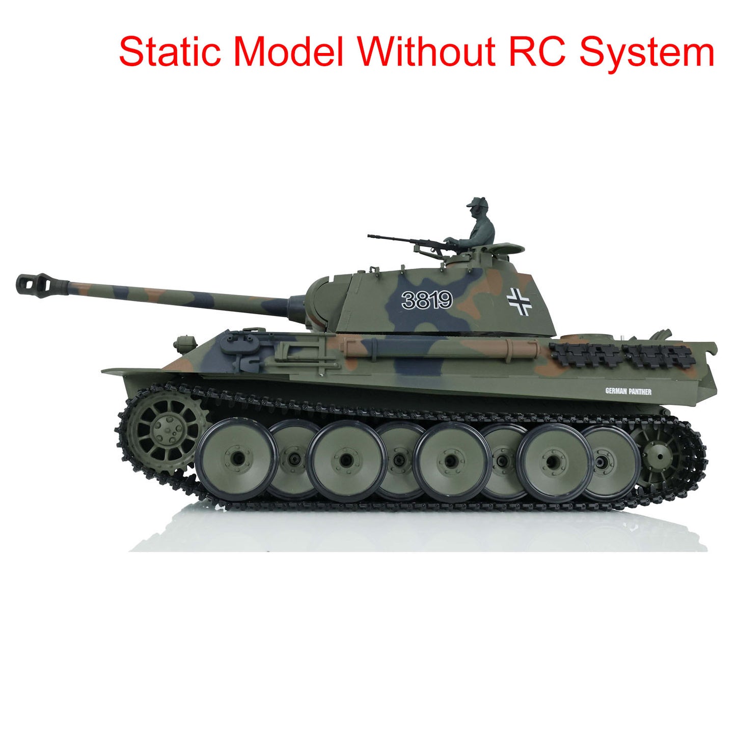 Henglong 1/16 Plastic 3818 3819 German Tiger I Panther Static Tank Ornament Collection Display Model Without Electronic System