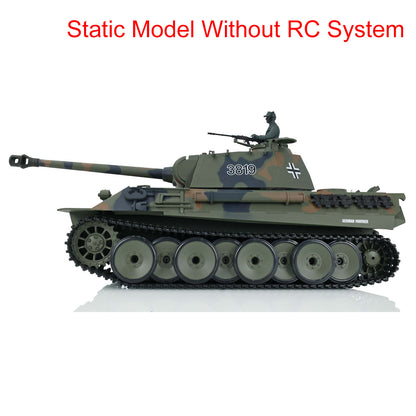 Henglong 1/16 Plastic 3818 3819 German Tiger I Panther Static Tank Ornament Collection Display Model Without Electronic System