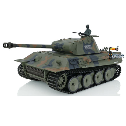 2.4Ghz Henglong 1/16 Snow 7.0 Plastic Ver German Panther V RTR RC Tank Remote Control Vehicle 3819 Infrared Combating System